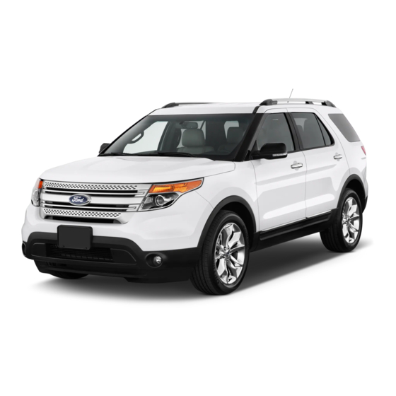Ford Explorer 2012 Quick Reference Manual