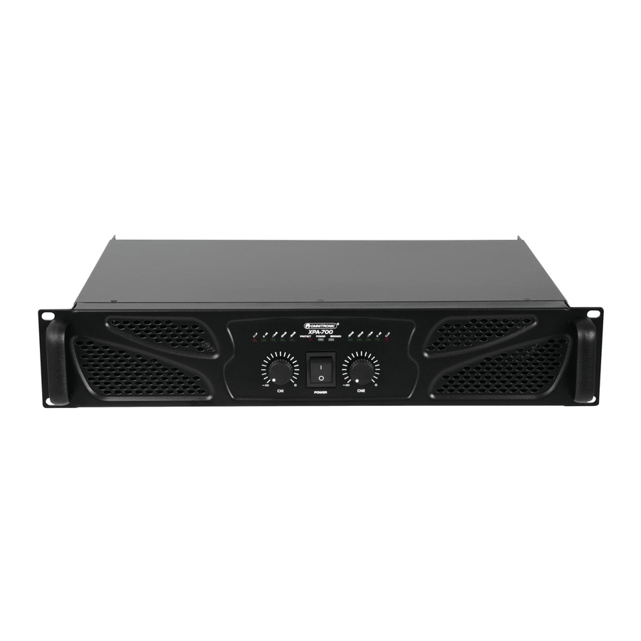 Omnitronic XPA 350 User Manual