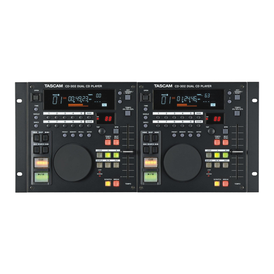 Tascam CD-302 Owner's Manual