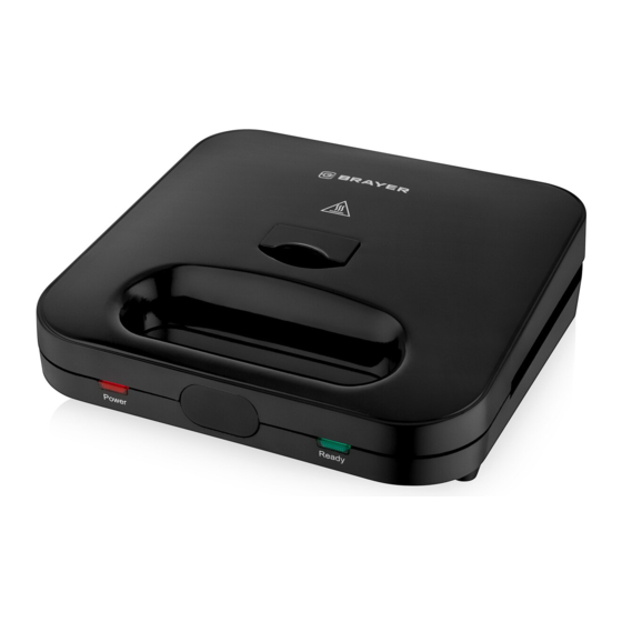 User Manuals: BRAYER BR2202 Sandwich Maker
