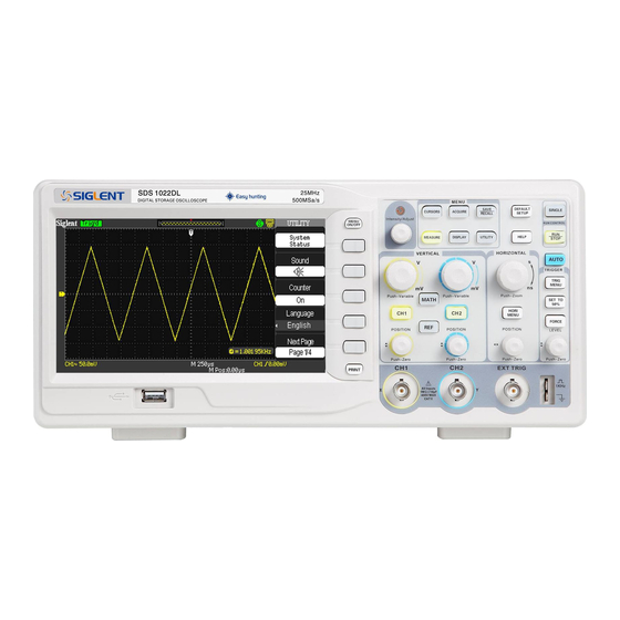 SIGLENT SDS1022DL User Manual