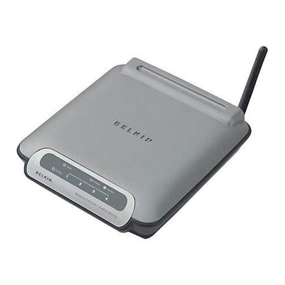Belkin Wireless G Router User Manual