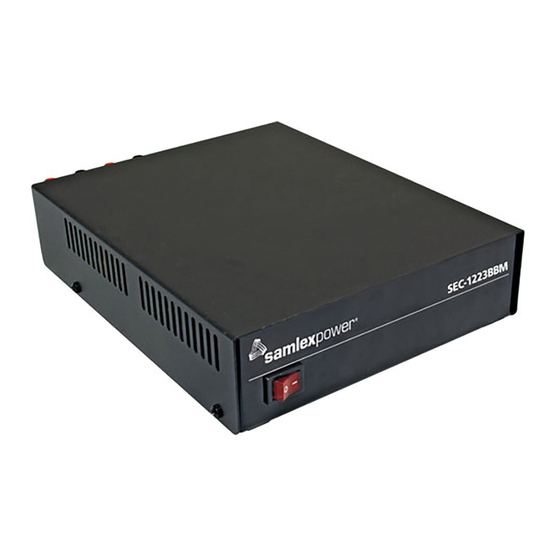 Samlexpower SEC-1223BBM Owner's Manual