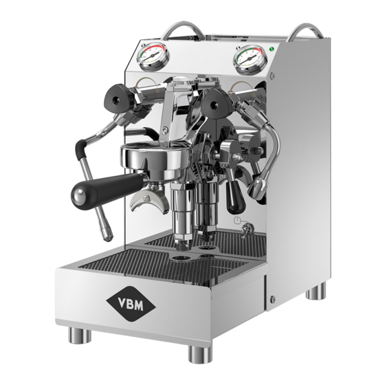 VBM JUNIOR 2B Espresso Machine Manuals