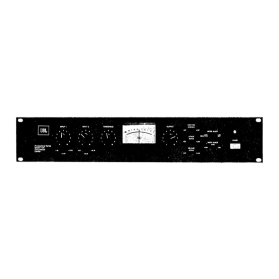 JBL 7130 Installation And Service Manual