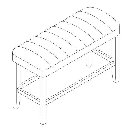 Living Spaces 2724-BENCH Assembly Instructions