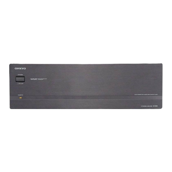 Onkyo M-282 Instruction Manual