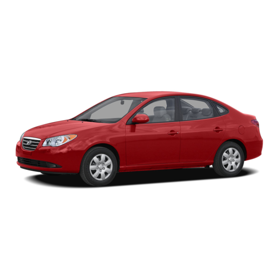 Hyundai 2008 ELANTRA Quick Reference Manual