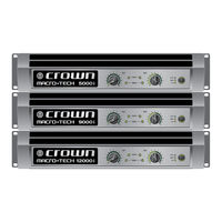 Crown Macro-Tech i Series Operation Manual
