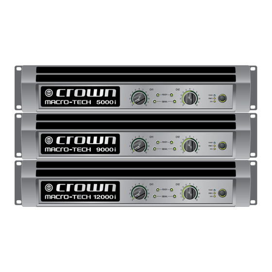 Crown MA-5000i Operation Manual