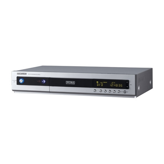 Samsung DVD-HR721 Instruction Manual