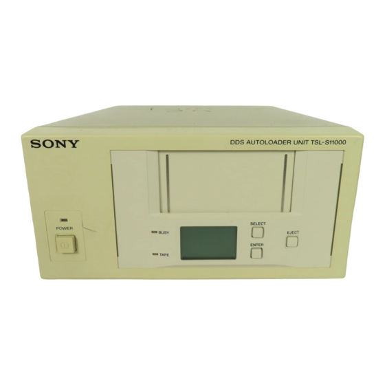 Sony TSL-S11000 Manuals