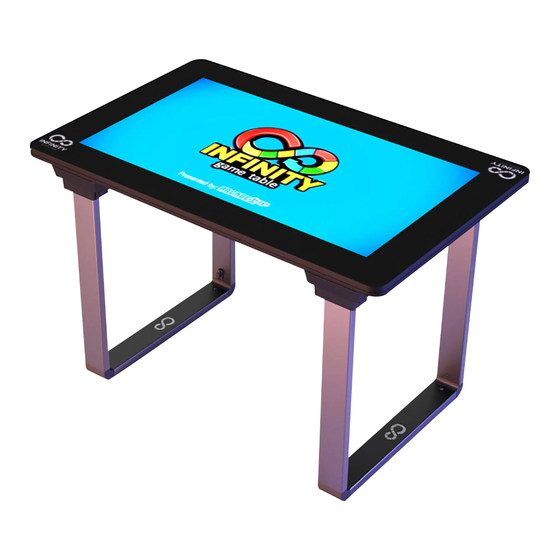 Infinity game table BI65-120400-E2 Manuals