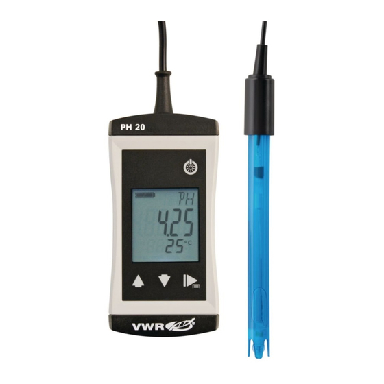 VWR PH20 Operating Manual