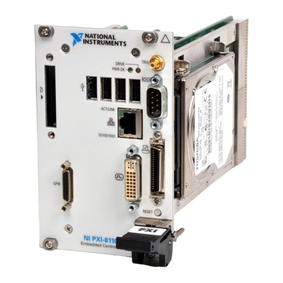 National Instruments PXI-8110 User Manual