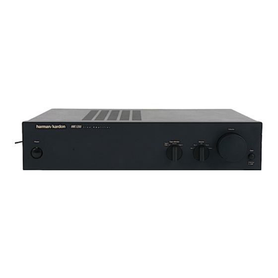 Harman Kardon HK1200 Owner's Manual
