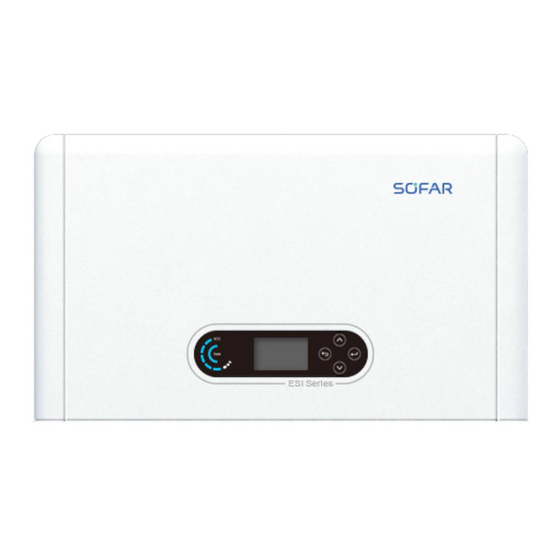 Sofar solar ESI 3-6K-S1 Manuals
