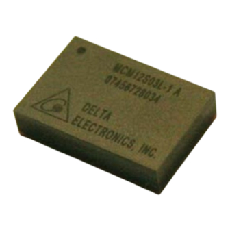 Delta Electronics Delphi MCM12S03L A Specification Sheet