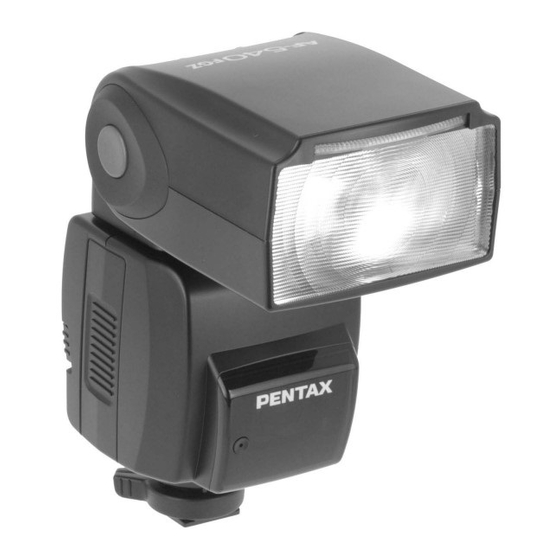 Pentax 540FGZ - AF - Hot-shoe clip-on Flash Operating Manual