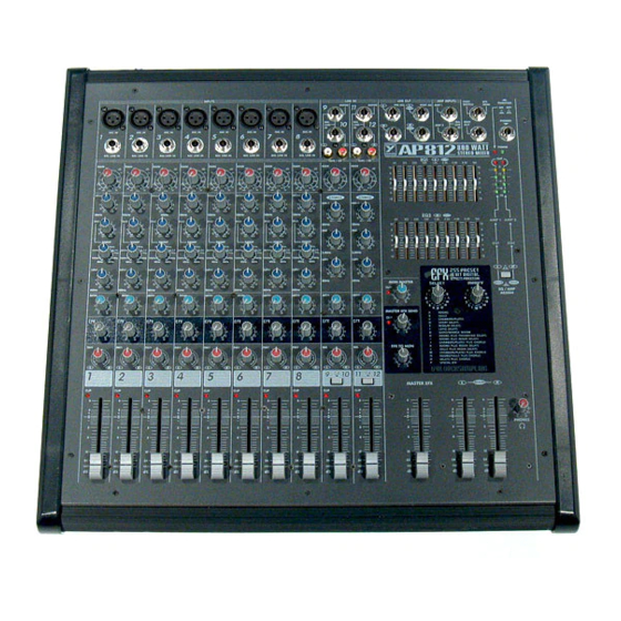 YORKVILLE AP812 Owner's Manual