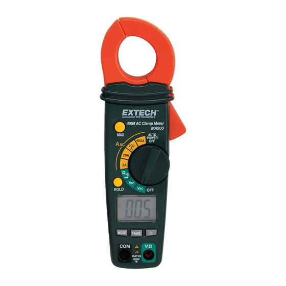Extech Instruments MA200 User Manual
