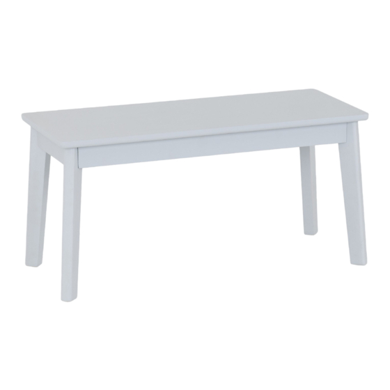 Seconique MATLOCK DINING BENCH SEC/SW/12/22/HA1 Assembly Instructions