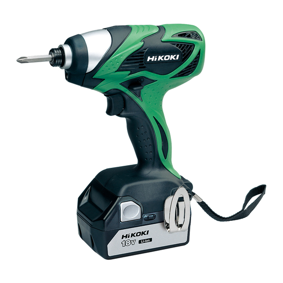 User Manuals: HIKOKI WH 14DSAL Cordless Impact Driver