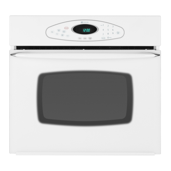 Maytag MEW6530DDW - 30" Convection Single Oven Use And Care Manual