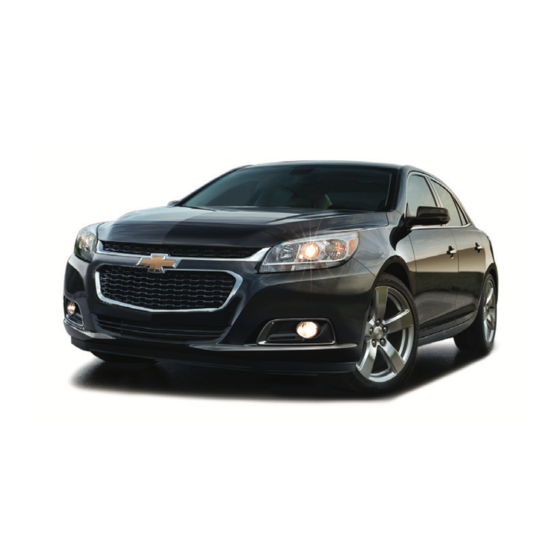 Chevrolet Malibu 2014 Getting To Know Manual