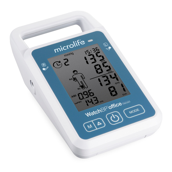 Microlife WatchBP Office Vascular Monitor Manuals