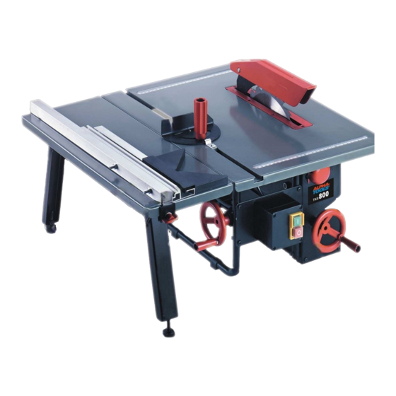 Alpha tools TKS 800 Operating Instructions Manual