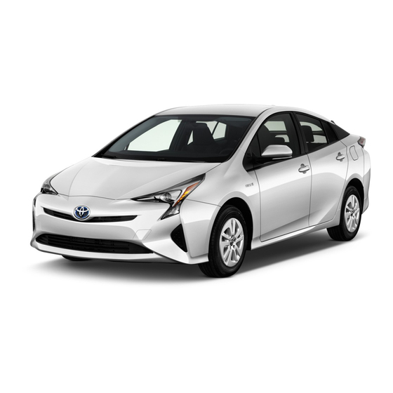 Toyota PRIUS 2016 Quick Reference Manual