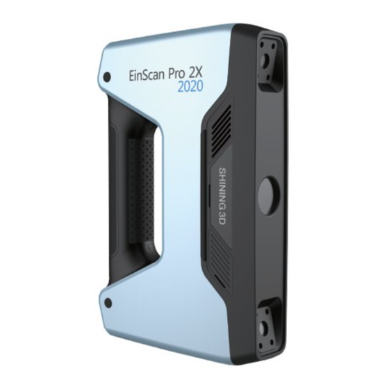 Shining 3D EinScan Pro 2X 2020 Quick Start Manual