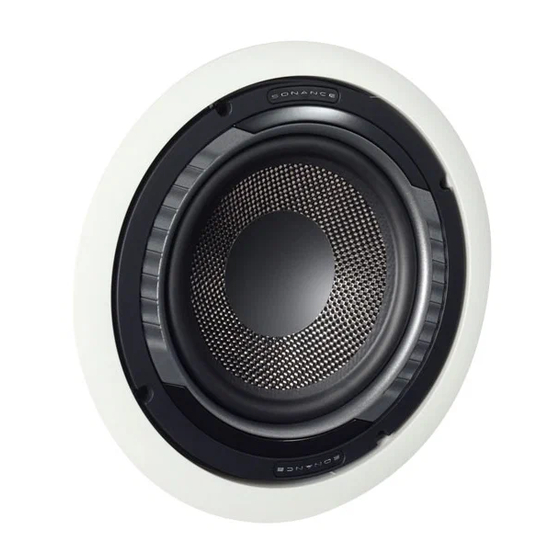 Sonance VIRTUOSO A800DR Installation Instructions