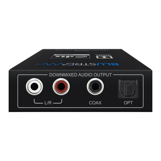 BluStream DAC13DB Quick Reference Manual
