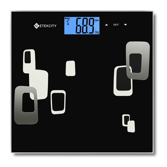 User Manuals: Etekcity EF984H Body Weight Scale