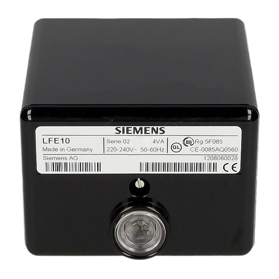 Siemens LAE10 Quick Start Manual