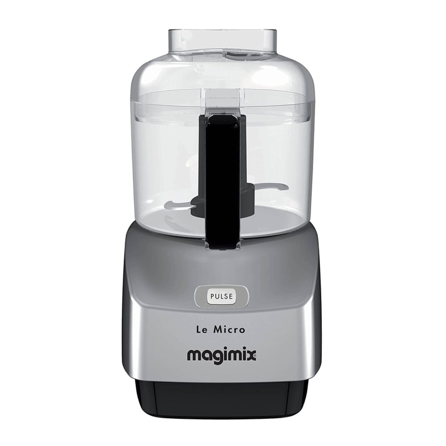 MAGIMIX Le Micro Manual