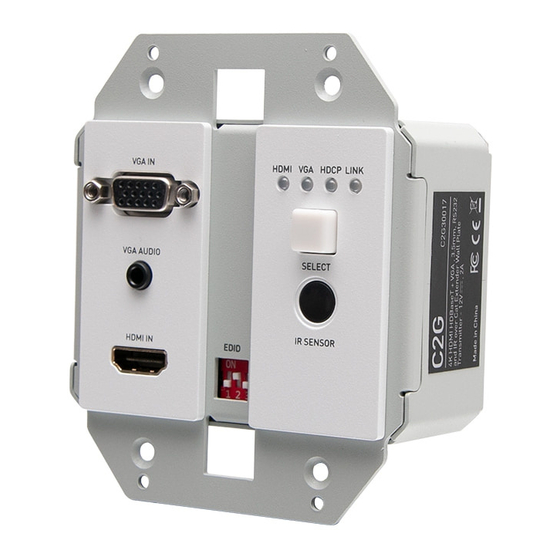 LEGRAND C2G C2G30017 Manual