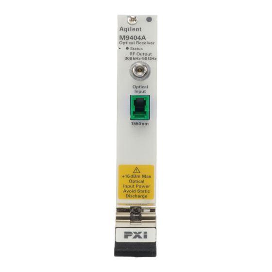 Keysight Technologies M9403A User's And Service Manual