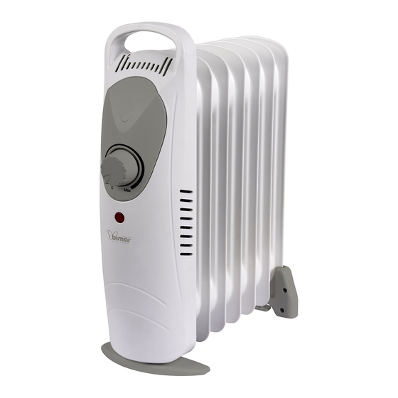 User Manuals: Bimar NSC-60-7 Series Radiant Heater