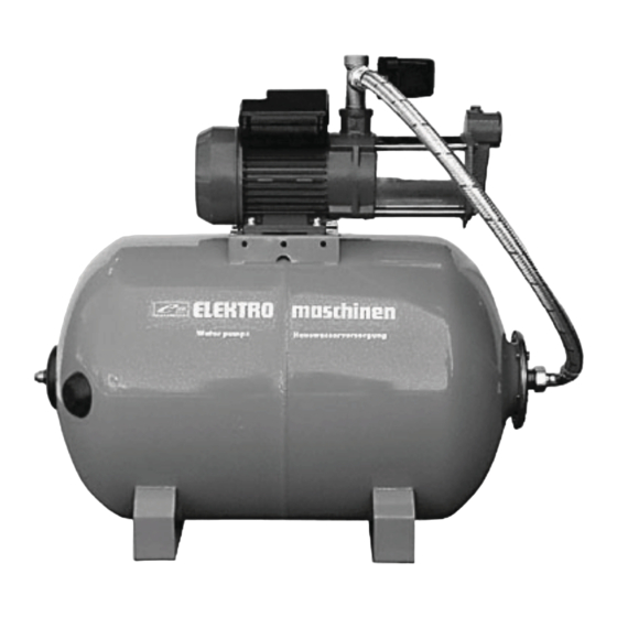 User Manuals: Elektro Maschinen WPEm 7000/50R Pump