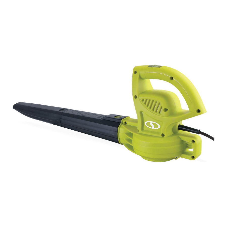 SunJoe SBJ597E - Complete Electric Leaf Blower Manual