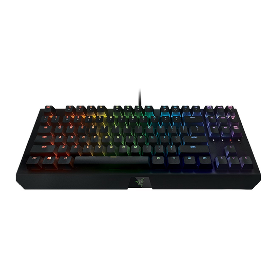 Razer BLACKWIDOW X TOURNAMENT EDITION Master Manual