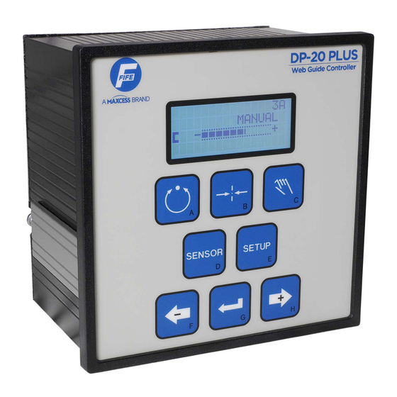 Maxcess FIFE DP-20 PLUS Operating Instructions Manual