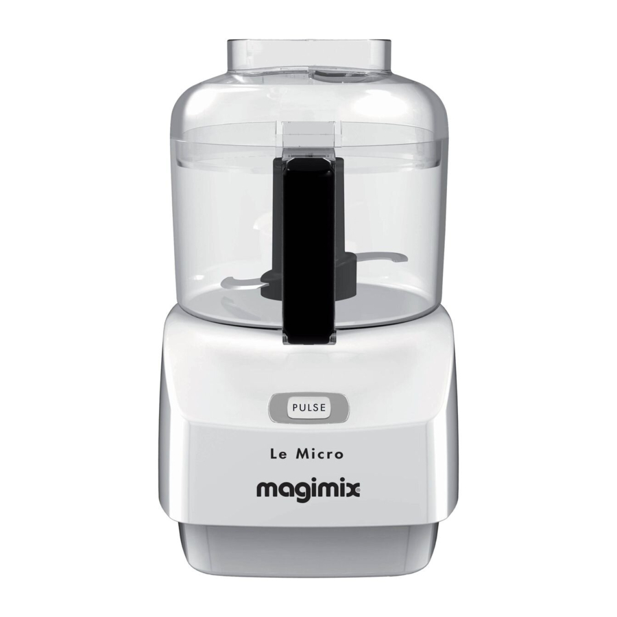 Magimix Le Micro - Mini Chopper Manual