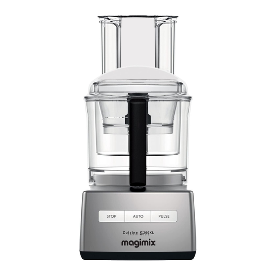 MAGIMIX CUISINE 5200 INSTRUCTIONS FOR USE AND RECIPES Pdf Download