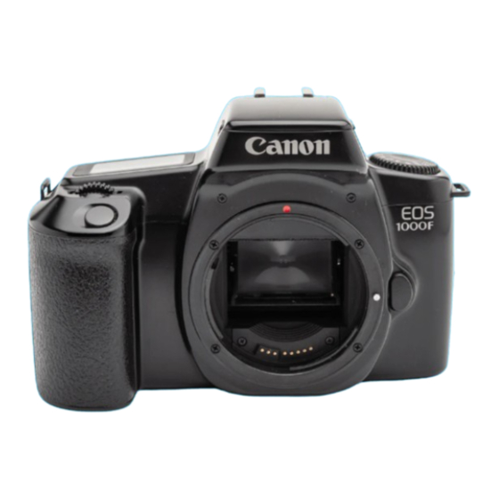 CANON EOS 1000 F INSTRUCTIONS MANUAL Pdf Download | ManualsLib