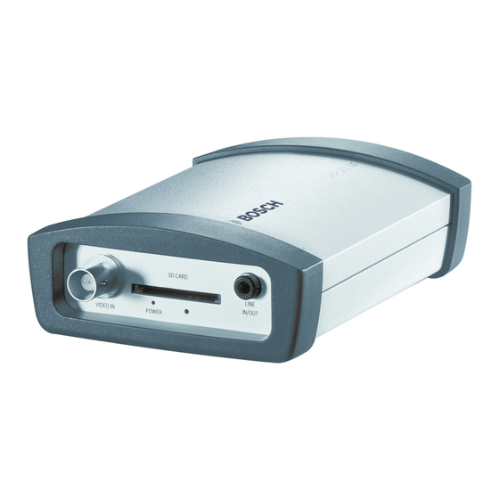 Bosch VIP-X1XF-E Quick Installation Manual