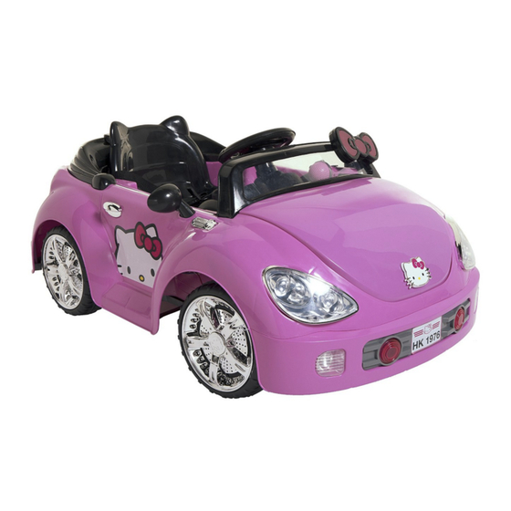 Dynacraft hello kitty 6v cheap battery powered ride on car